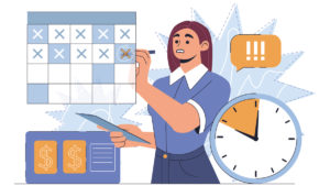 スケジュール調整のイメージイラスト